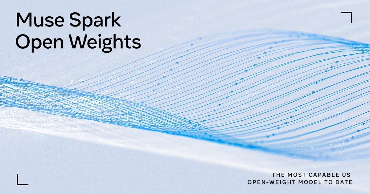 Visuel officiel Meta pour « Muse Spark Open : des poids ouverts, mais un matériel et une licence à examiner »