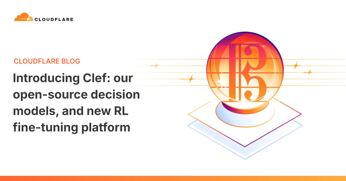 Visuel officiel Cloudflare pour « Clef et Clef-flash : modèles de décision ouverts »