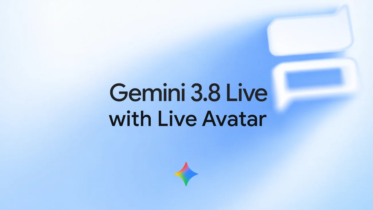 Visuel officiel Google présentant Gemini Live Avatar