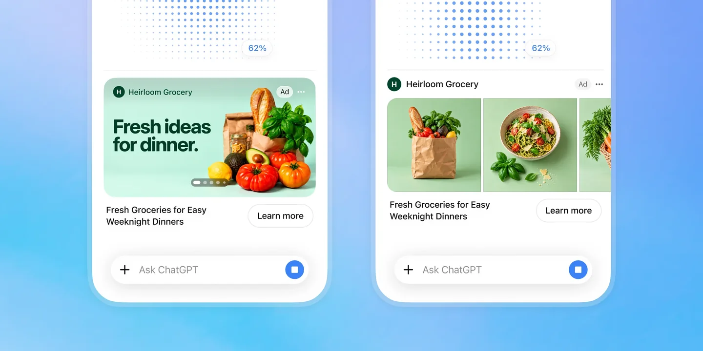 Visuel officiel OpenAI pour « ChatGPT annonce des publicités visuelles pendant la génération d’images »