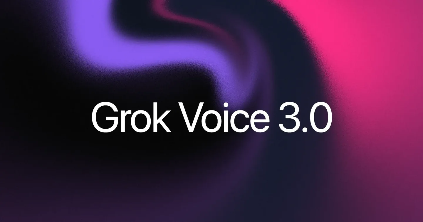 Visuel officiel xAI / SpaceXSI pour « Grok Voice 3.0 : la concurrence vocale continue »